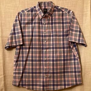 Jos. A. Bank S/S Button Down Mens Shirt XXL